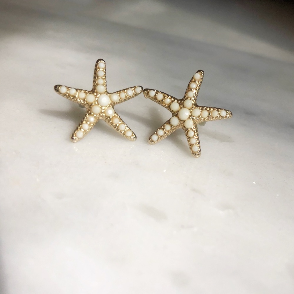 Starfish Earrings By Betsy Johnson